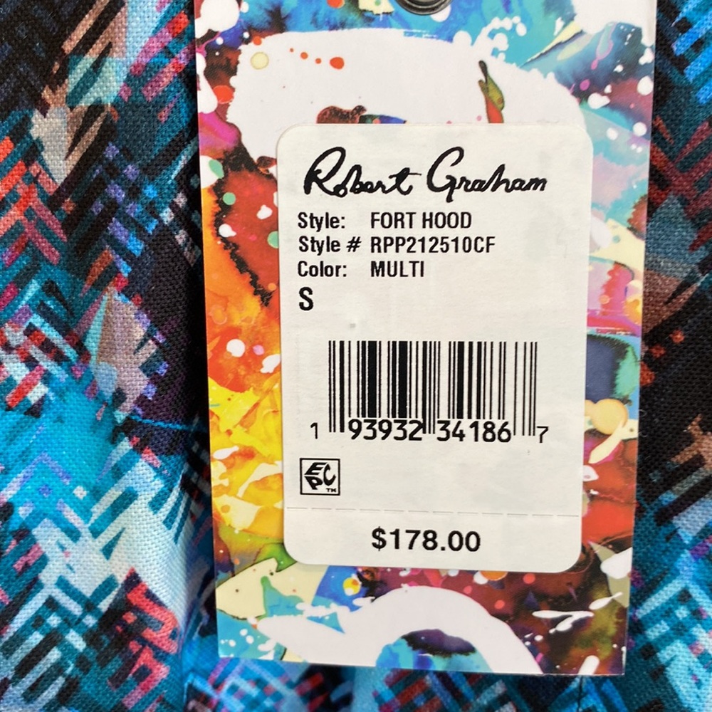 NEW Robert Graham Men’s Cotton Short Sleeve Shirt - Picture 2 of 9